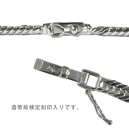 【お電話にてお問合せください！】Pt850 4.05mm幅 喜平 8面トリプル 30g 50cm プラチナ ネックレスチェーン 中折れ金具 造幣局検定刻印入 喜平ネックレス