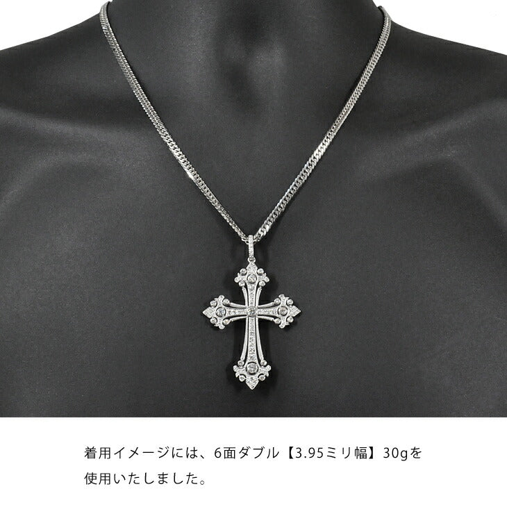 【お電話にてお問合せください！】Pt900 ダイヤモンド ペンダントトップ <br>ダイヤ ゴシッククロス58 2.608ct プラチナ メンズジュエリー <br>送料無料 メンズ ダイヤ 十字架 Mens 男性 トップ ペントップ　2ct ネックレス